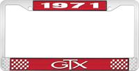 1971 GTX LICENSE PLATE FRAME - RED
