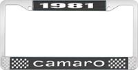1981 CAMARO LICENSE PLATE FRAME STYLE 1 BLACK