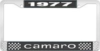 1977 CAMARO LICENSE PLATE FRAME STYLE 1 BLACK