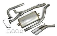 Exhaust System, Cat Back, Stainless Steel, Polished, Side Exit