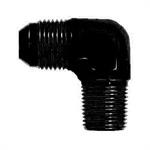 Fitting, 90 Degree, -6 AN Male to 1/8 in. NPT Male, Aluminum, Black