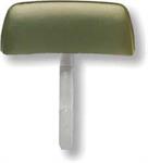 Headrest Assembly, Moss Green with Curved Bar, Chevy, Pontiac, Pair