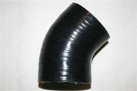 Siliconehose 45 Degrees 1 3/4 Inch 44,5mm Blackt, 4-layer