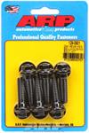 Bellhousing Bolts, Hex, 3/8-16 in. Thread, 8740 Chromoly, Black Oxide, 1.375 in. UHL, Chevy, Kit