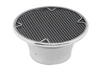 Air Filter Assembly, Velocity Stack, 8 7/8 in. Diameter, Round, Aluminum/Steel Mesh, 1/2 in. Filter, Each