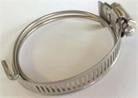 Hose clamp for steelreinforced hose 50-65mm dia