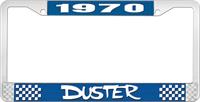 nummerplåtshållare, 1970 DUSTER - blå