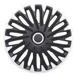 Set wheel covers Quantum Pro 14-inch silver/black + chrome ring