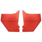 1964-65 Ford Mustang	 Coupe/Fastback	 Kick Panels	 Red