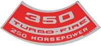 350 250-HP Turbo-Fire air cleaner decal