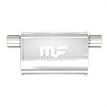 Muffler Stainless, 2,5" in/out