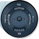 fuel, oil, gen and temp gauges in one cluster