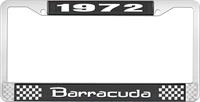 1972 BARRACUDA LICENSE PLATE FRAME - BLACK