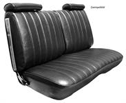 Seat Upholstery, Front Split Bench, Black