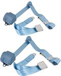 RetroBelt 3-Point Retractable Lap and Shoulder Seat Belt Systems RB-6573MUSTKT-PDB