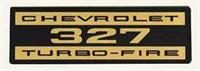 Valve Cover Decal, Turbo-Fire, 327ci