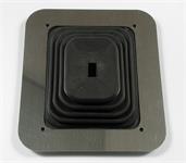 Shifter Boot, Large Square, Black, Rubber, 6.50" x 5.25"