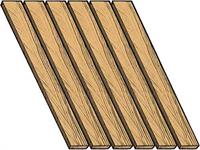 Wood Bed Floor Kit/ Oak/ Short
