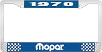 nummerplåtshållare 1970 mopar - blå