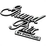 Trunk Emblem	 Grand Prix by Pontiac Nameplate