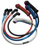 Ignition Cable and Sparkplug Hat Cover Blue