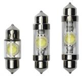 glödlampa LED "Xenon-look" vit, 10x42mm, SV8.5