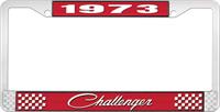 1973 CHALLENGER LICENSE PLATE FRAME - RED