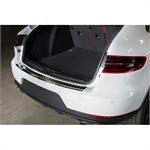 Zwart RVS Achterbumperprotector Porsche Macan 2013- 'Ribs'