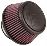Air Filter; Washable; Non-woven Synthetic; Black; Round Tapered; 6 Inch Base x 4.625 Inch Top x 3 Inch Height