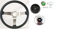 Steering Wheel Kit, Black Leather