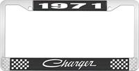 1971 CHARGER LICENSE PLATE FRAME - BLACK