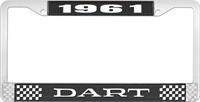 nummerplåtshållare 1961 dart - svart
