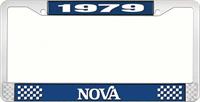 1979 NOVA LICENSE PLATE FRAME STYLE 2 BLUE