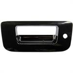 2007-13 Chevrolet, GMC Truck	 Tail Gate Handle Bezel	 With Key Hole	 Without Camera Hole	 Black Smooth Finish