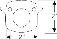 Gasket, trunk lid lock emblem