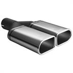 Exhaust Tail Pipe Double 110x65x200