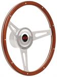 Steering Wheel Kit, 67-68 Chevrolet, Retro Cobra, Large Bowtie, Red