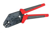 Wire Crimping Tool, Steel, Cushion Handle, Adjustable Ratchet Mechanism,Removable Crimping/Stripping Jaws,Each
