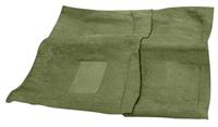 1964 BARRACUDA AUTO PASSENGER AREA CARPET SET WITH CONSOLE STRIPS-MOSS GREEN