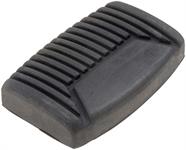 Pedal Pad, Brake or Clutch, Rubber, Black