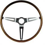 Dlx Wood Steering Wheel,67-68