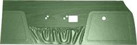 door panels dark metallic green