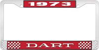 nummerplåtshållare 1973 dart - röd