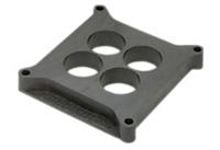 Carburetor Spacer, Plastic, 1" Thick, 4-Hole, Square Bore