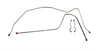 Brake Lines, Prebent, Front, Use With Power Brakes & GM Style Proportioning Valve
