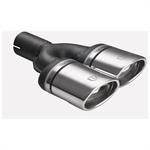 Exhaust Tail Pipe Double Oval Right 95x65x200
