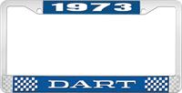 nummerplåtshållare 1973 dart - blå
