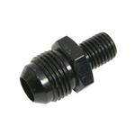 Fitting, Straight, AN Flare to Metric, Aluminum, Black, AN8 to M12 x 1.5 Male