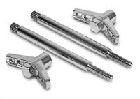 Valve Cover Wing Bolts, 2-Piece, Chrome, 1/4"-20