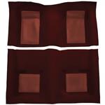 mattsats nylon med isolering - Maroon with Maroon Inserts